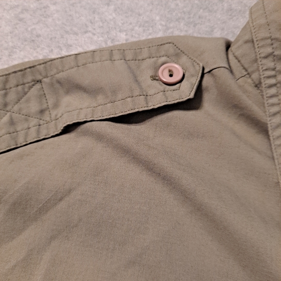 Vintage KENNINGTON LTD Olive Green Womans Blouse Size Large - Picture 4 of 10